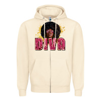 Sandshell Diva juneteenth Zipper Hoodie - Zillion Design Studio