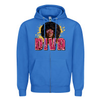 True Royal Diva juneteenth Zipper Hoodie - Zillion Design Studio