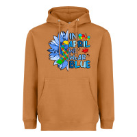 Meerkat in april we wear blue sunflower Heavyweight Hoodie - Artiststas