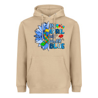 Mushroom in april we wear blue sunflower Heavyweight Hoodie - Artiststas