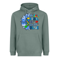 Sage in april we wear blue sunflower Heavyweight Hoodie - Artiststas