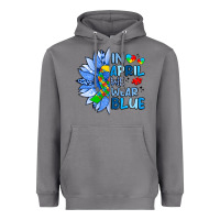 Storm in april we wear blue sunflower Heavyweight Hoodie - Artiststas