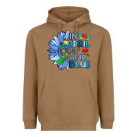Toasted Coconut in april we wear blue sunflower Heavyweight Hoodie - Artiststas
