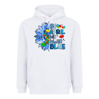 White in april we wear blue sunflower Heavyweight Hoodie - Artiststas