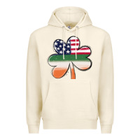 Tofu st patricks day shamrock american flag Premium Hoodie - MaliasSmallBusiness