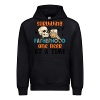 Black surviving fatherhood one beer at a time Urban Hoodie - MaliasSmallBusiness