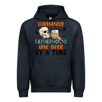 Navy surviving fatherhood one beer at a time Urban Hoodie - MaliasSmallBusiness