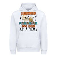 White surviving fatherhood one beer at a time Urban Hoodie - MaliasSmallBusiness
