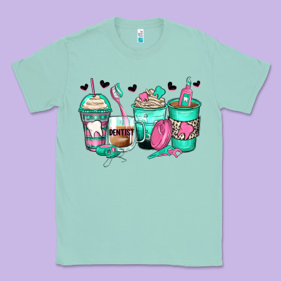 Dentist Coffee Cups Classic Tee Designed By Zillion Design Studio