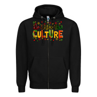 Black Do it for the culture juneteenth Zipper Hoodie - Zillion Design Studio