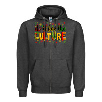 Charcoal Heather Do it for the culture juneteenth Zipper Hoodie - Zillion Design Studio