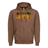 Chestnut Do it for the culture juneteenth Zipper Hoodie - Zillion Design Studio