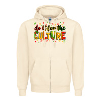 Sandshell Do it for the culture juneteenth Zipper Hoodie - Zillion Design Studio