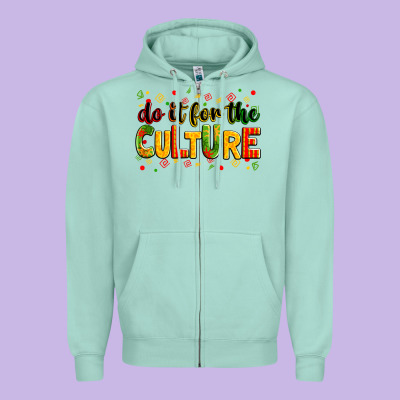 Do It For The Culture Juneteenth Zipper Hoodie Designed By Zillion Design Studio