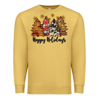 Antique Gold happy holidays Premium Sweatshirt - JahusDesignShop
