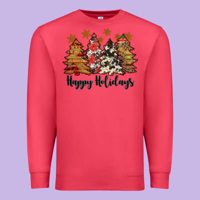 Happy Holidays Premium Sweatshirt Designed By Jahusdesignshop