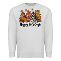 Dove Grey happy holidays Premium Sweatshirt - JahusDesignShop