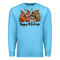 Ocean Blue happy holidays Premium Sweatshirt - JahusDesignShop