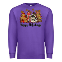 Purple happy holidays Premium Sweatshirt - JahusDesignShop