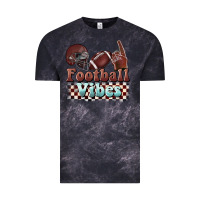 Cloud Black football vibes Vintage Tee - BarkalooDesign