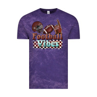 Cloud Purple football vibes Vintage Tee - BarkalooDesign