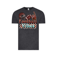 Vintage Black football vibes Vintage Tee - BarkalooDesign