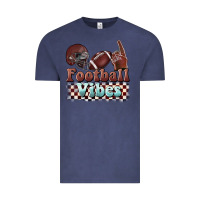 Vintage Denim football vibes Vintage Tee - BarkalooDesign