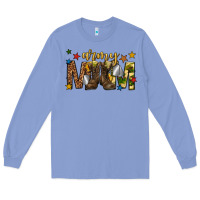 Colony Blue army mom Long Sleeve Tee - texasbilliewilder
