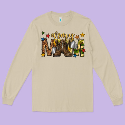 Long Sleeve Tee army mom
