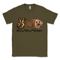 Army Green peace love cockapoo Classic Tee - RanaPortraitStore