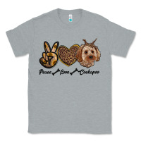 Heather Grey peace love cockapoo Classic Tee - RanaPortraitStore