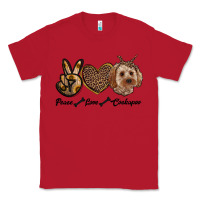 Red peace love cockapoo Classic Tee - RanaPortraitStore