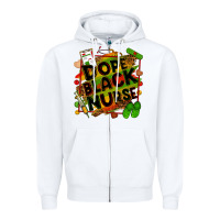 White Dope black Nurse juneteenth Zipper Hoodie - Zillion Design Studio