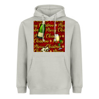 Moon Dust merry christmas champagne seamless pattern Heavyweight Hoodie - BundleAndBundleShop
