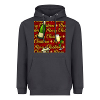 Smoke merry christmas champagne seamless pattern Heavyweight Hoodie - BundleAndBundleShop