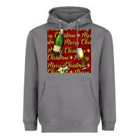 Storm merry christmas champagne seamless pattern Heavyweight Hoodie - BundleAndBundleShop