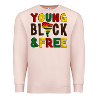 Pale Pink young black and free Premium Sweatshirt - Artiststas