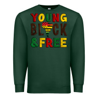 Sports Green young black and free Premium Sweatshirt - Artiststas