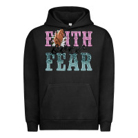Pigment Black faith over fear Urban Hoodie - NancyCooperArtShop