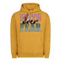 Pigment Peanut Butter faith over fear Urban Hoodie - NancyCooperArtShop