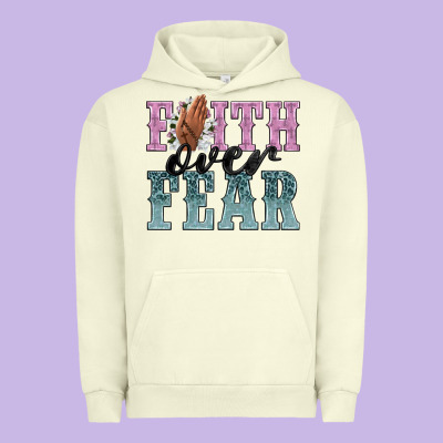 Faith Over Fear Urban Hoodie Designed By Nancycooperartshop