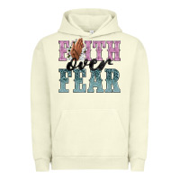 Pigment Pistachio faith over fear Urban Hoodie - NancyCooperArtShop