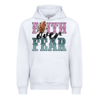 White faith over fear Urban Hoodie - NancyCooperArtShop
