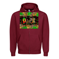 Burgundy dope juneteenth Zipper Hoodie - Zillion Design Studio