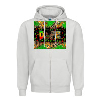 Dove Grey dope juneteenth Zipper Hoodie - Zillion Design Studio
