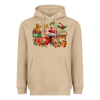 Mushroom christmas cookie coffee cups Heavyweight Hoodie - AdoDesignShop