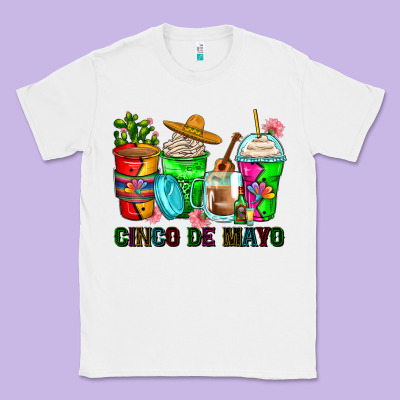 Cinco De Mayo Coffee Cups Classic Tee Designed By Zillion Design Studio