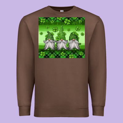 St Patricks Gnomes Premium Sweatshirt Designed By Jasminsmagicworld