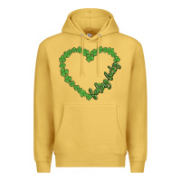 Antique Gold shamrock heart felling lucky Premium Hoodie - MaliasSmallBusiness