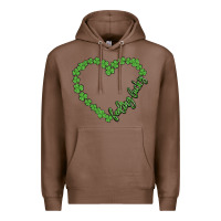 Chestnut shamrock heart felling lucky Premium Hoodie - MaliasSmallBusiness